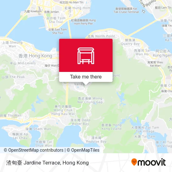 渣甸臺 Jardine Terrace map