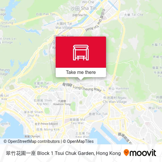 翠竹花園一座 Block 1 Tsui Chuk Garden地圖