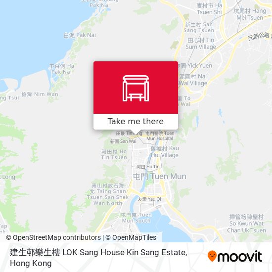 建生邨樂生樓 LOK Sang House Kin Sang Estate map