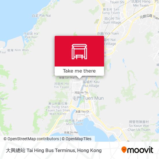 大興總站 Tai Hing Bus Terminus map