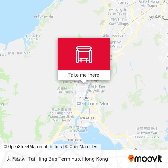 大興總站 Tai Hing Bus Terminus map
