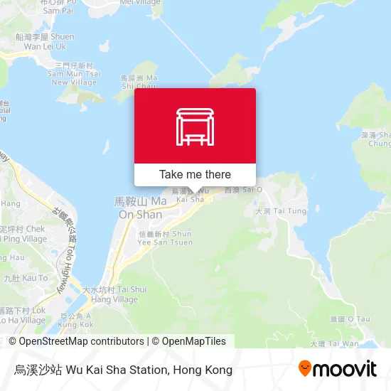 烏溪沙站 Wu Kai Sha Station地圖