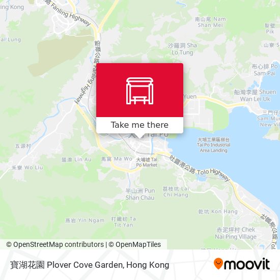 寶湖花園 Plover Cove Garden map