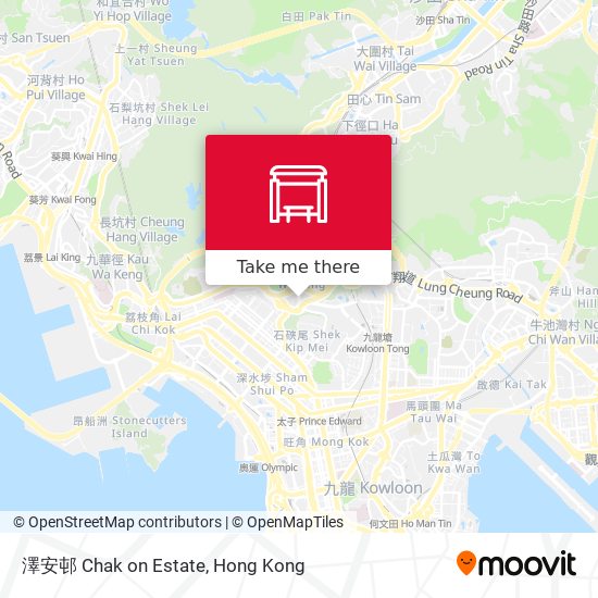 澤安邨 Chak on Estate map