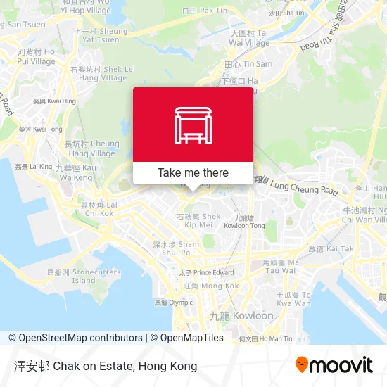 澤安邨 Chak on Estate map