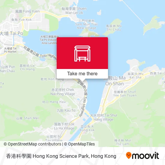 香港科學園 Hong Kong Science Park地圖