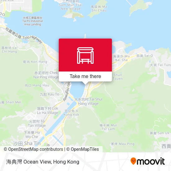 海典灣 Ocean View map