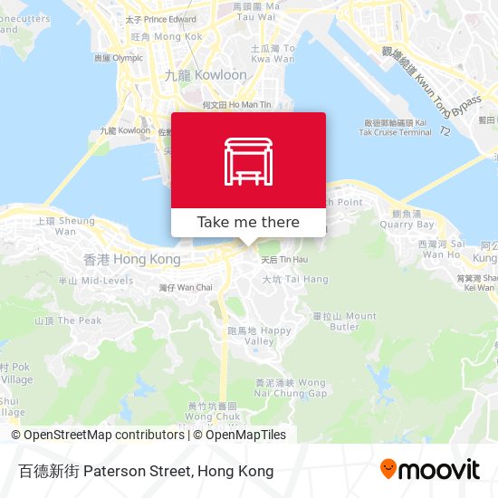 百德新街 Paterson Street map