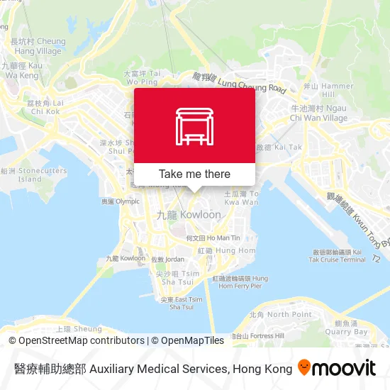 醫療輔助總部 Auxiliary Medical Services map