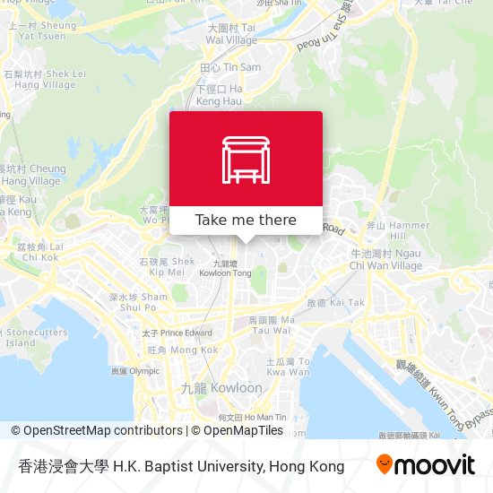 香港浸會大學 H.K. Baptist University map