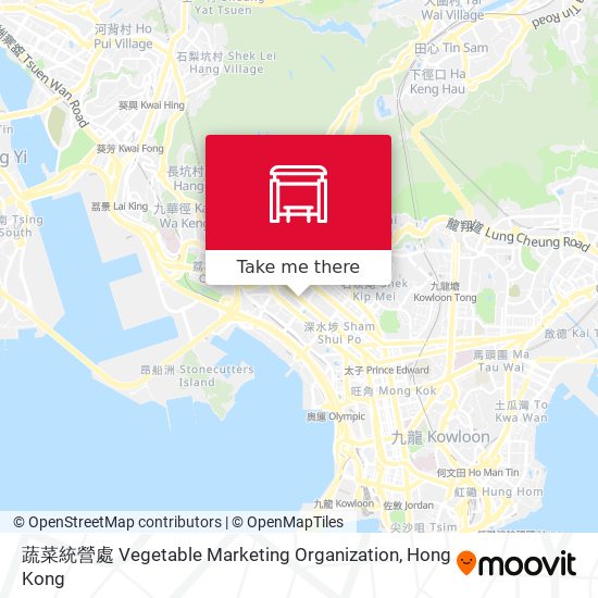 蔬菜統營處 Vegetable Marketing Organization map