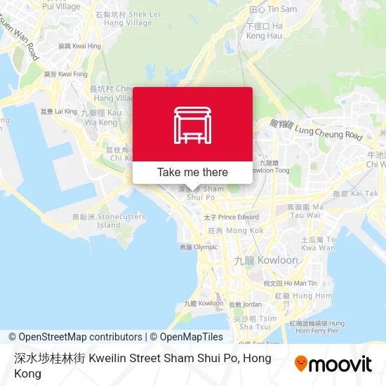 深水埗桂林街 Kweilin Street Sham Shui Po地圖