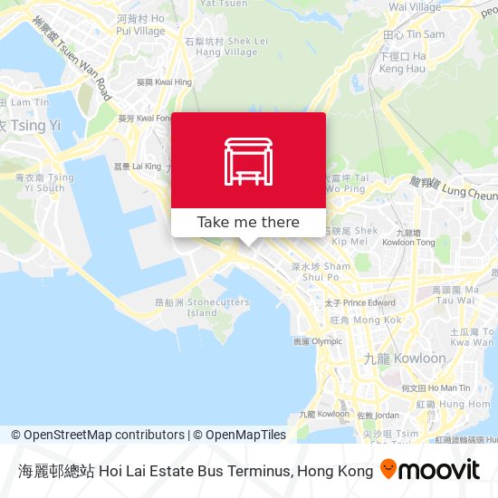 海麗邨總站 Hoi Lai Estate Bus Terminus map