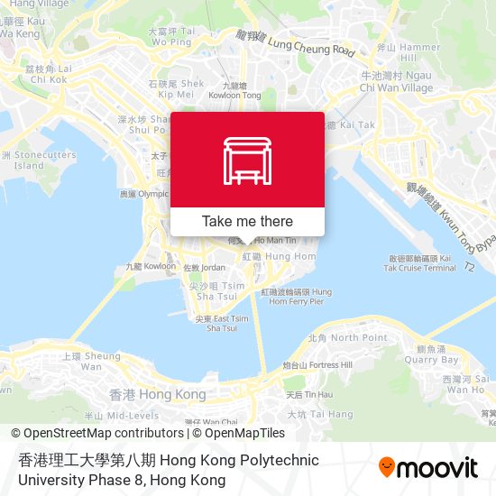 香港理工大學第八期 Hong Kong Polytechnic University Phase 8 map