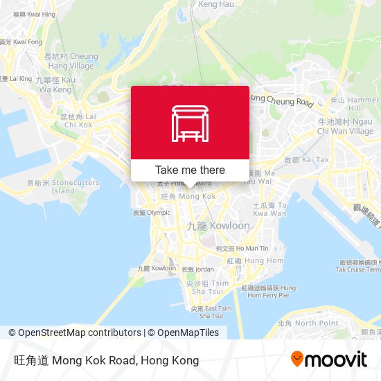 旺角道 Mong Kok Road map