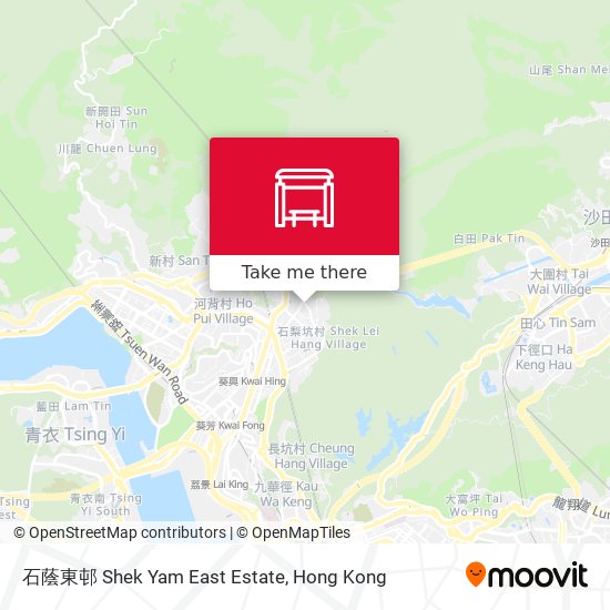 石蔭東邨 Shek Yam East Estate map