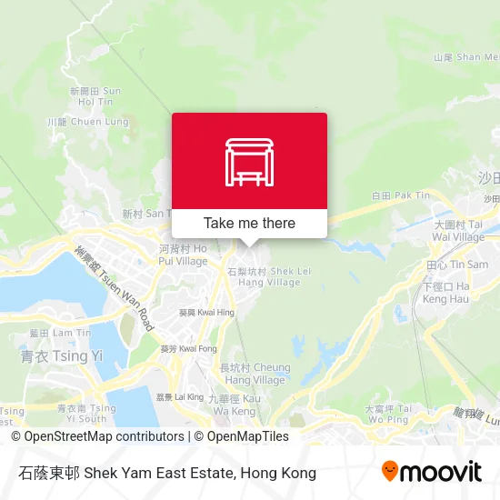 石蔭東邨 Shek Yam East Estate map
