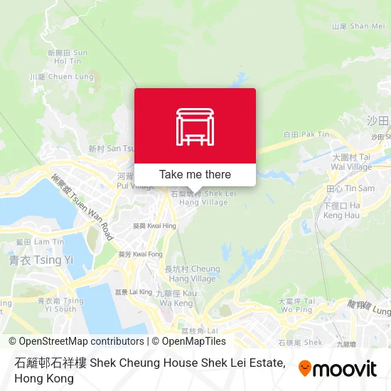石籬邨石祥樓 Shek Cheung House Shek Lei Estate地圖