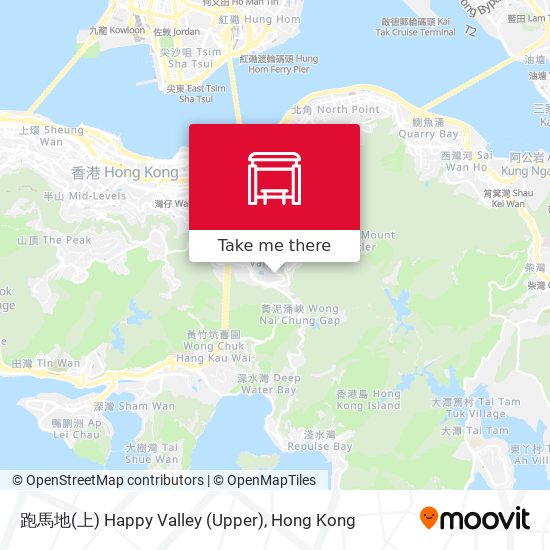 跑馬地(上) Happy Valley (Upper)地圖