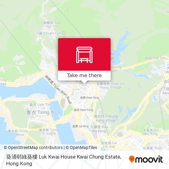 葵涌邨綠葵樓 Luk Kwai House Kwai Chung Estate map