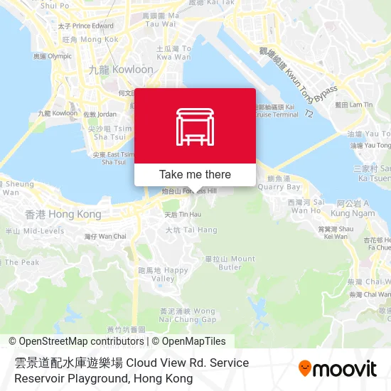 雲景道配水庫遊樂場 Cloud View Rd. Service Reservoir Playground map