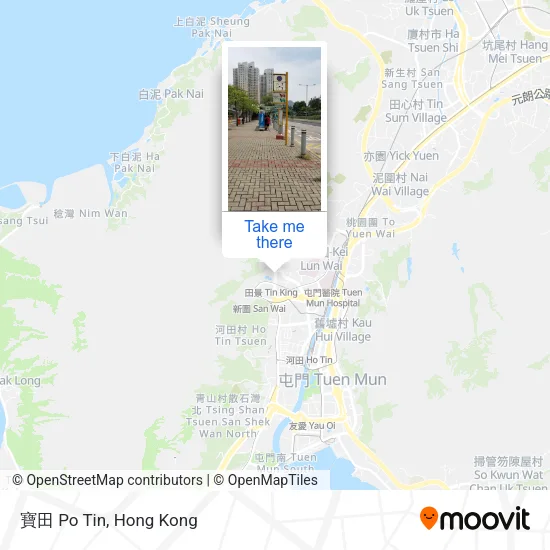 寶田 Po Tin map