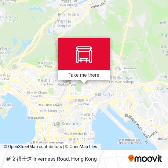 延文禮士道 Inverness Road map