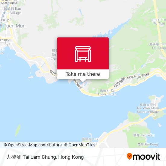 大欖涌 Tai Lam Chung map