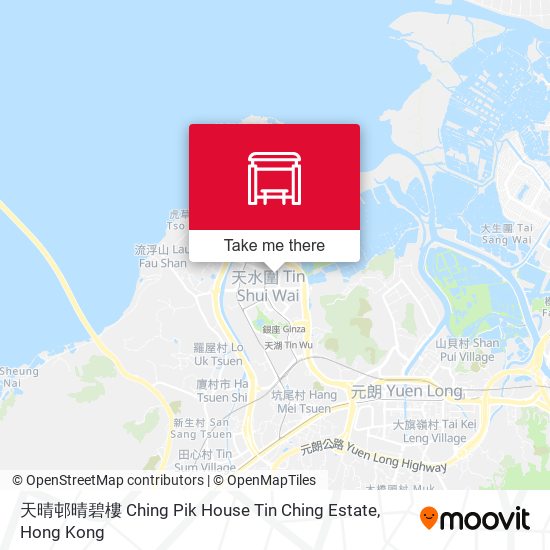 天晴邨晴碧樓 Ching Pik House Tin Ching Estate map