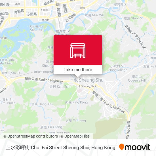 上水彩暉街 Choi Fai Street Sheung Shui map