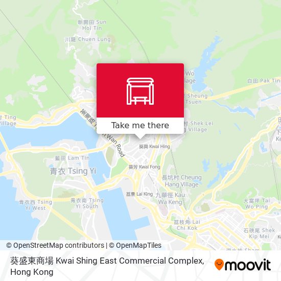 葵盛東商場 Kwai Shing East Commercial Complex map