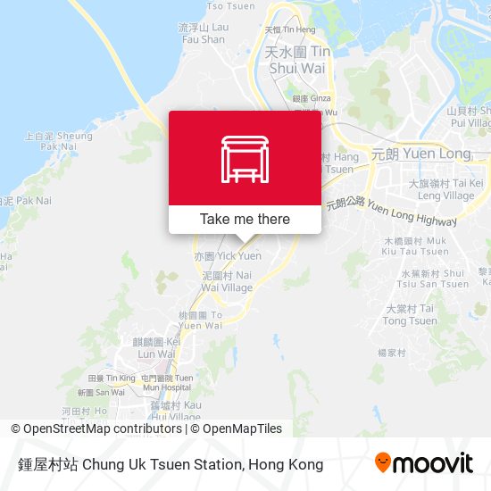 鍾屋村站 Chung Uk Tsuen Station map