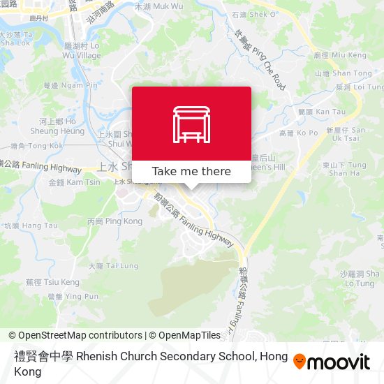 禮賢會中學 Rhenish Church Secondary School map