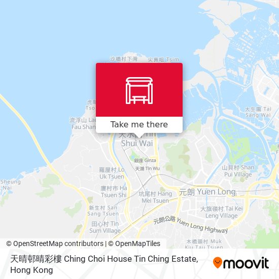 天晴邨晴彩樓 Ching Choi House Tin Ching Estate map