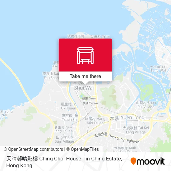 天晴邨晴彩樓 Ching Choi House Tin Ching Estate地圖