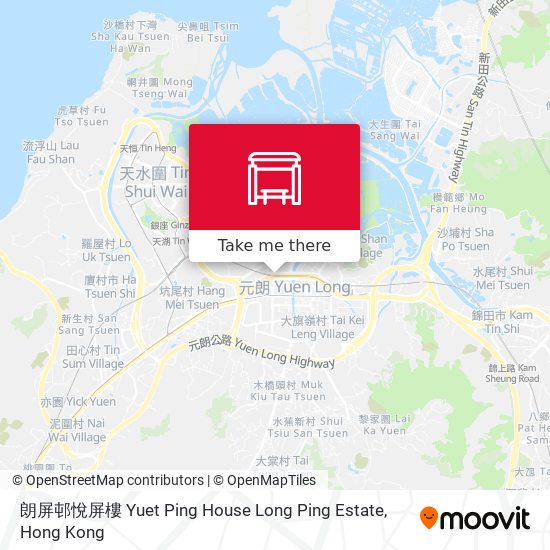 朗屏邨悅屏樓 Yuet Ping House Long Ping Estate map