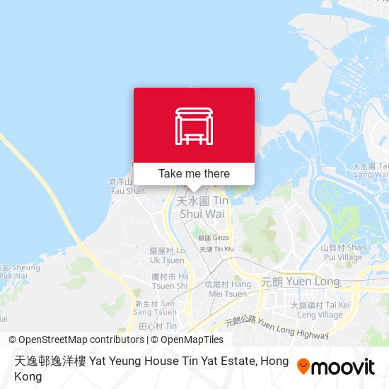 天逸邨逸洋樓 Yat Yeung House Tin Yat Estate map