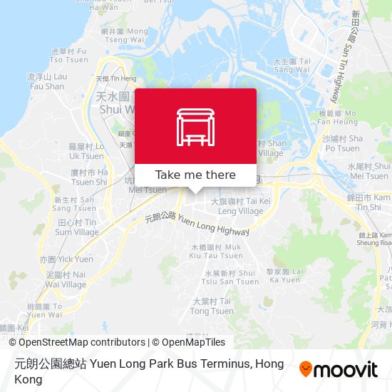 元朗公園總站 Yuen Long Park Bus Terminus map