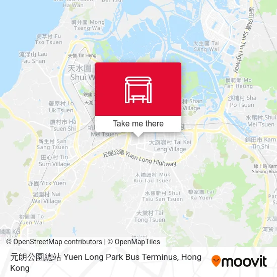 元朗公園總站 Yuen Long Park Bus Terminus map