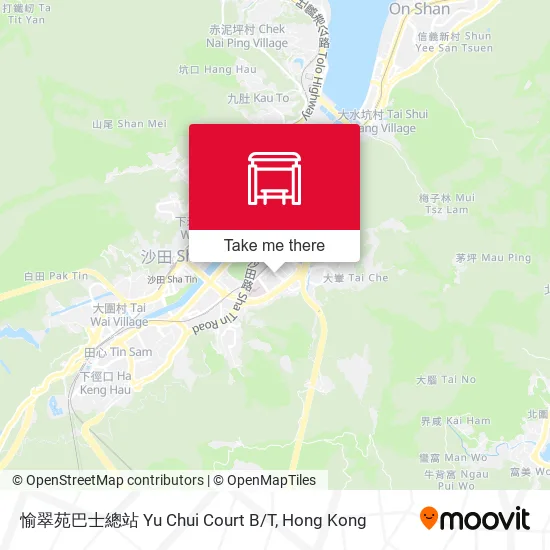 愉翠苑巴士總站 Yu Chui Court B/T map