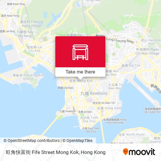 旺角快富街 Fife Street Mong Kok map