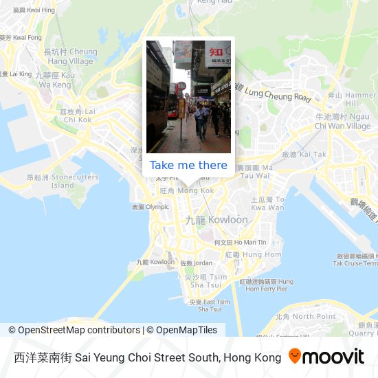 西洋菜南街 Sai Yeung Choi Street South map