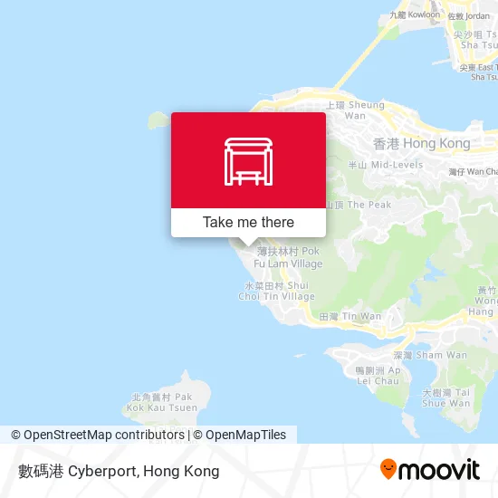 數碼港 Cyberport地圖