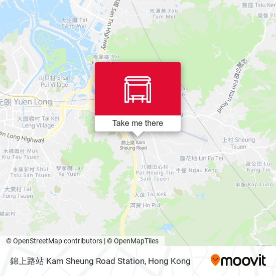 錦上路站 Kam Sheung Road Station map