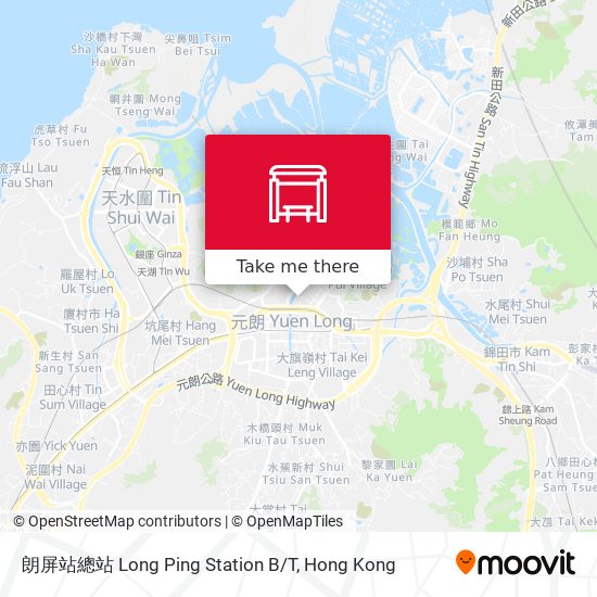 朗屏站總站 Long Ping Station B/T map