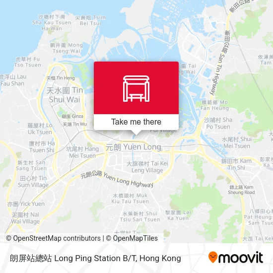 朗屏站總站 Long Ping Station B/T map