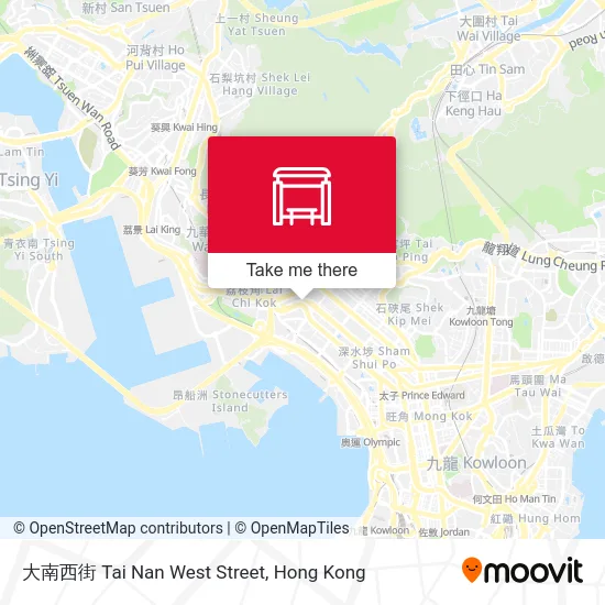 大南西街 Tai Nan West Street map