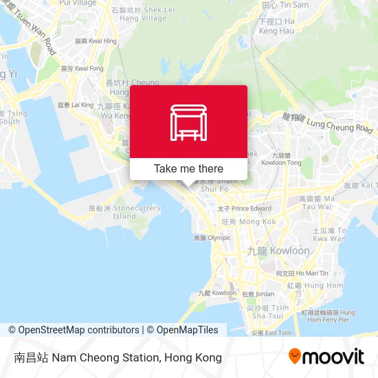 南昌站 Nam Cheong Station map