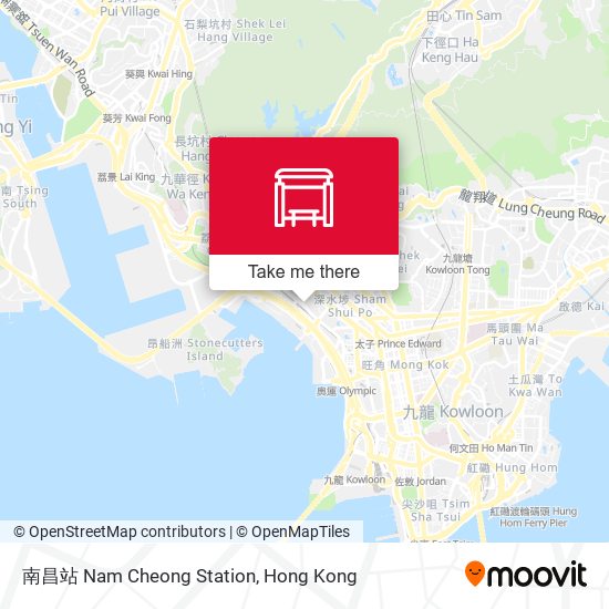 南昌站 Nam Cheong Station map