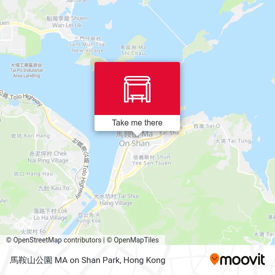 馬鞍山公園 MA on Shan Park map